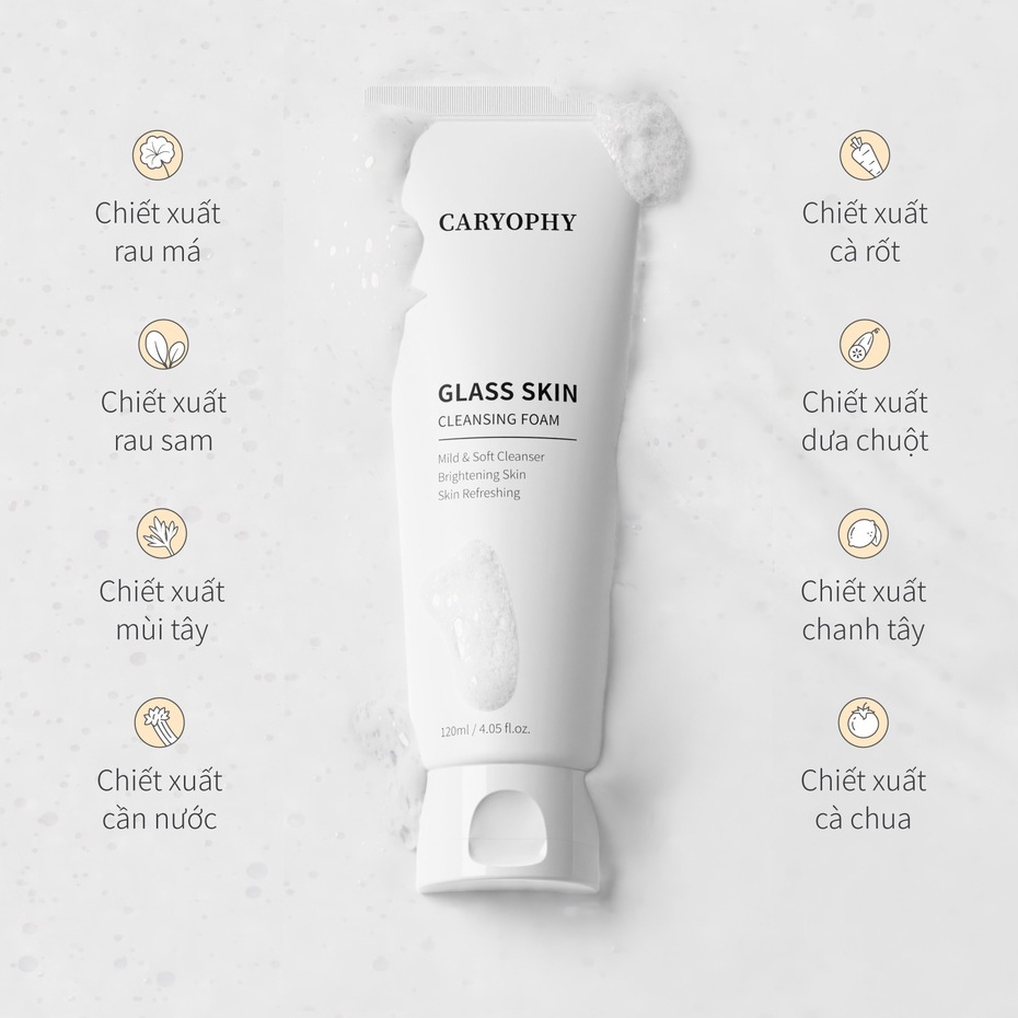Sữa rửa mặt Caryophy 3in1 dành cho da mụn, sạch khuẩn, ngừa mụn 150ml NPP Shoptido