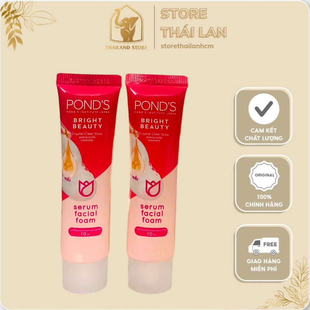 Sữa rửa mặt Ponds trắng da Serum Facial Foam 15gram