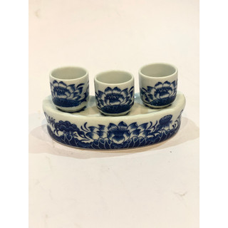 Chén thờ - Bộ kỷ 3 chén - 5 chén thờ hoa sen