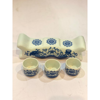 Chén thờ - Bộ kỷ 3 chén - 5 chén thờ hoa sen