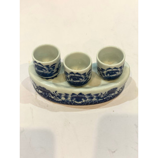 Chén thờ - Bộ kỷ 3 chén - 5 chén thờ hoa sen