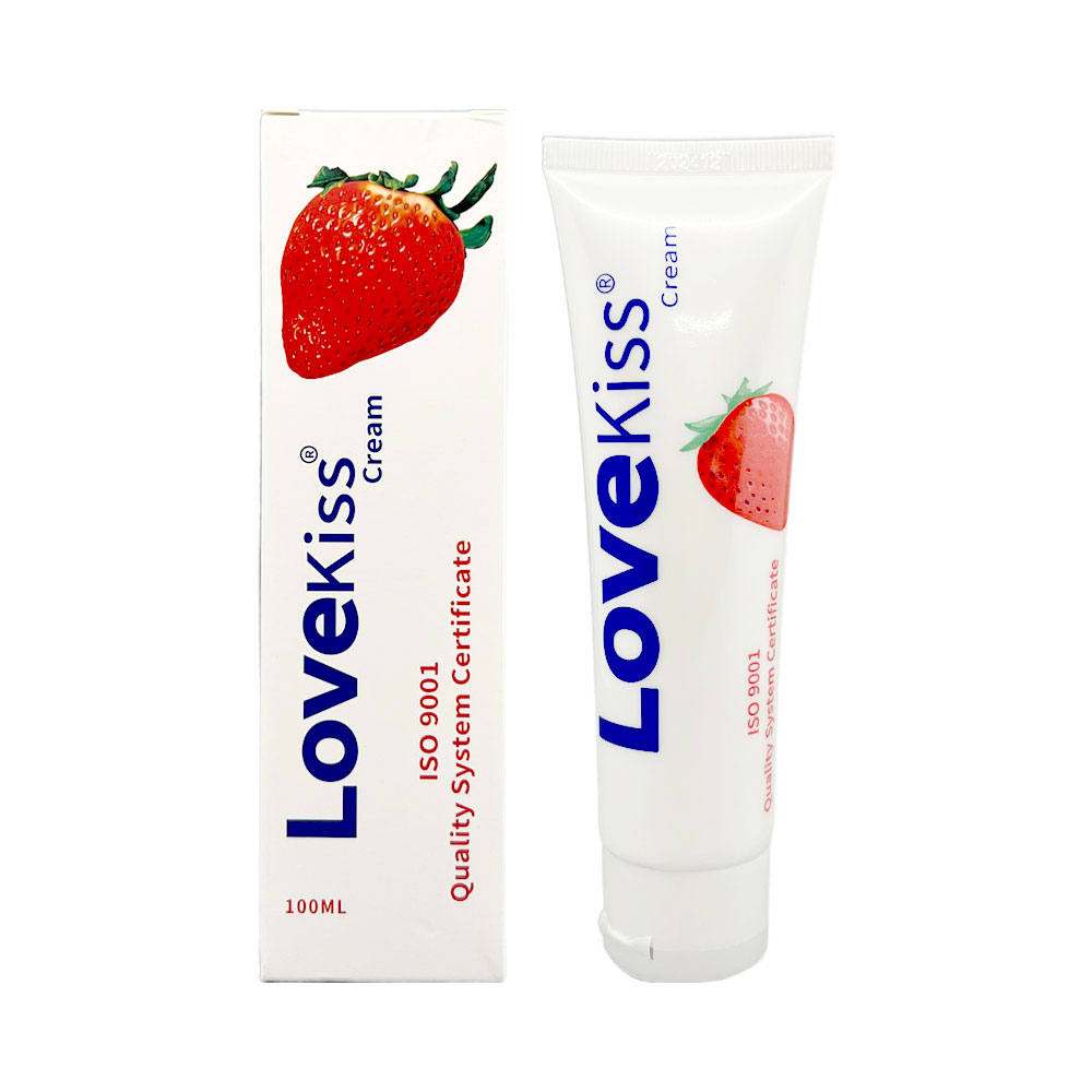 Gel bôi trơn hương dâu Love Kiss Strawberry chai 100ml chiết xuất từ thiên nhiên nội địa Trung giá rẻ tiết kiệm