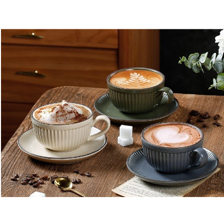 SALE GIÁ SỈ TẠI XƯỞNG Bộ ly cốc tách sứ cafe Espresso cà phê Bát Tràng đủ màu đẹp dày dặn cao cấp giá rẻ dung tịch 280ml