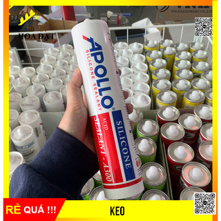 Keo silicon apolo a100 - màu trắng sữa - chai - chính hãng