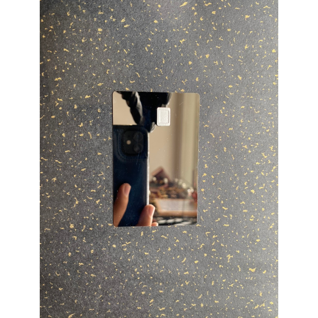 THANH LÝ PHÔI THẺ ATM THẺ TÍN DỤNG BẰNG KIM LOẠI TRƠN - MÀU XÁM GƯƠNG - THẺ XƯỚC NHẸ PHẦN MÉP