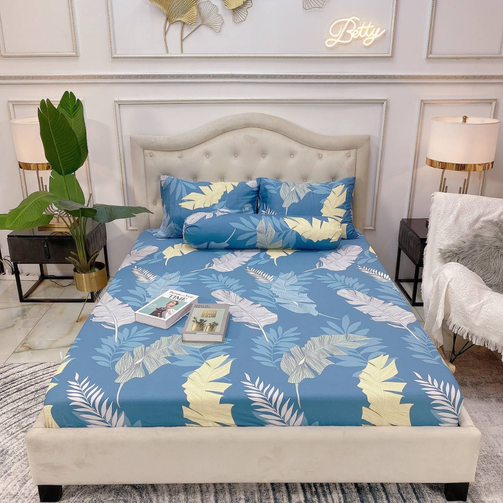 Set Ga Gối 4 món 100̀% Cotton Mẫu Mã Đa Dạng  / Chất Liệu Cotton Siêu Mát Thấm Hút Tốt