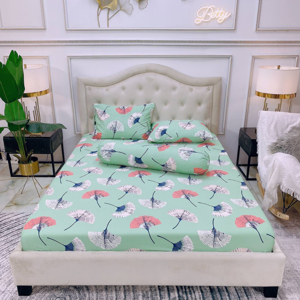 Set Ga Gối 4 món 100̀% Cotton Mẫu Mã Đa Dạng  / Chất Liệu Cotton Siêu Mát Thấm Hút Tốt