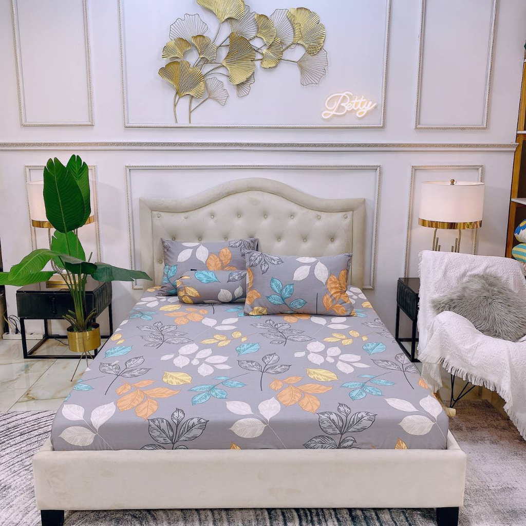 Set Ga Gối 4 món 100̀% Cotton Mẫu Mã Đa Dạng  / Chất Liệu Cotton Siêu Mát Thấm Hút Tốt