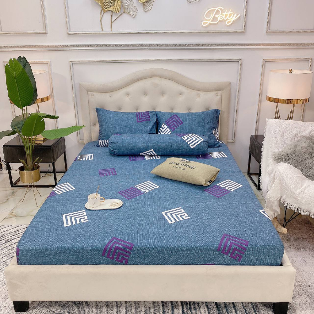 Set Ga Gối 4 món 100̀% Cotton Mẫu Mã Đa Dạng  / Chất Liệu Cotton Siêu Mát Thấm Hút Tốt