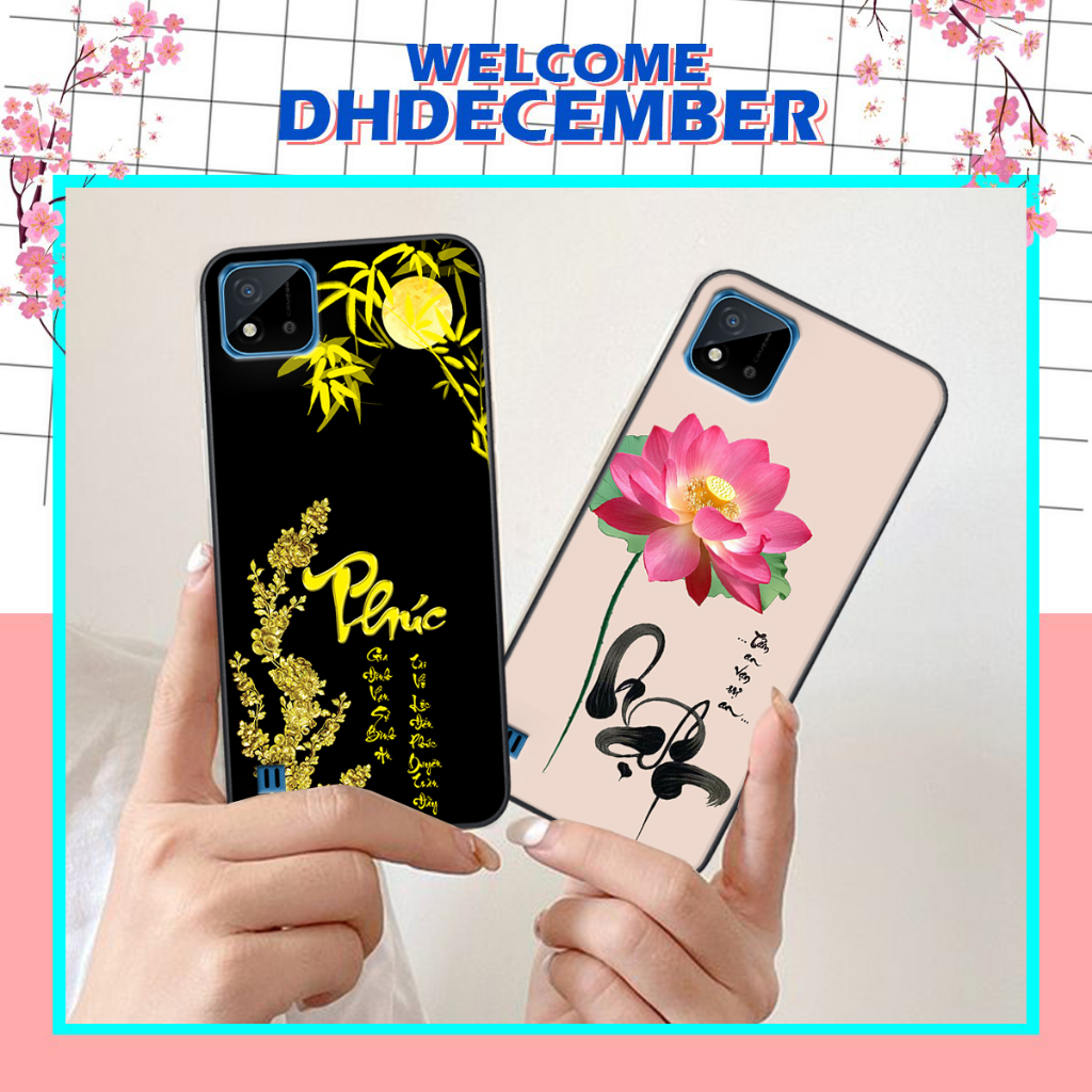 Ốp lưng Realme C11 2021 / C20 hình Tâm, Phúc,Hoa Sen ,Tài Lộc