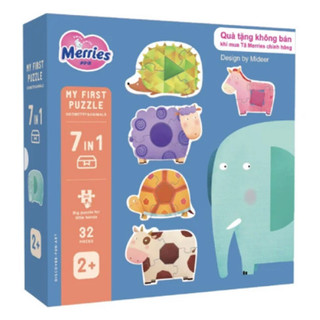 Bộ xếp hình đầu tiên nhiều chủ đề chính hãng mideer cho bé từ 18 tháng tuổi mideer my first puzzle