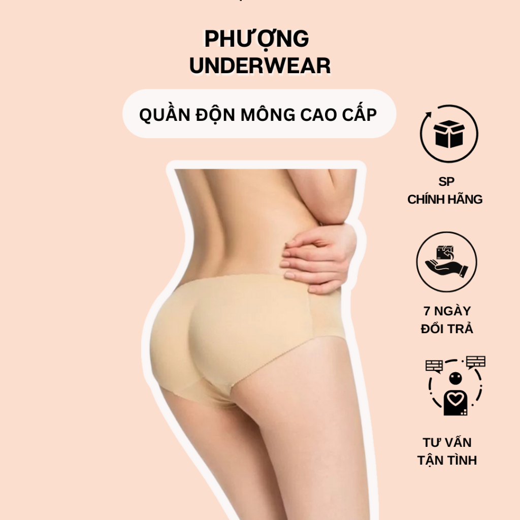 Quần độn mông nữ tự nhiên cạp thấp