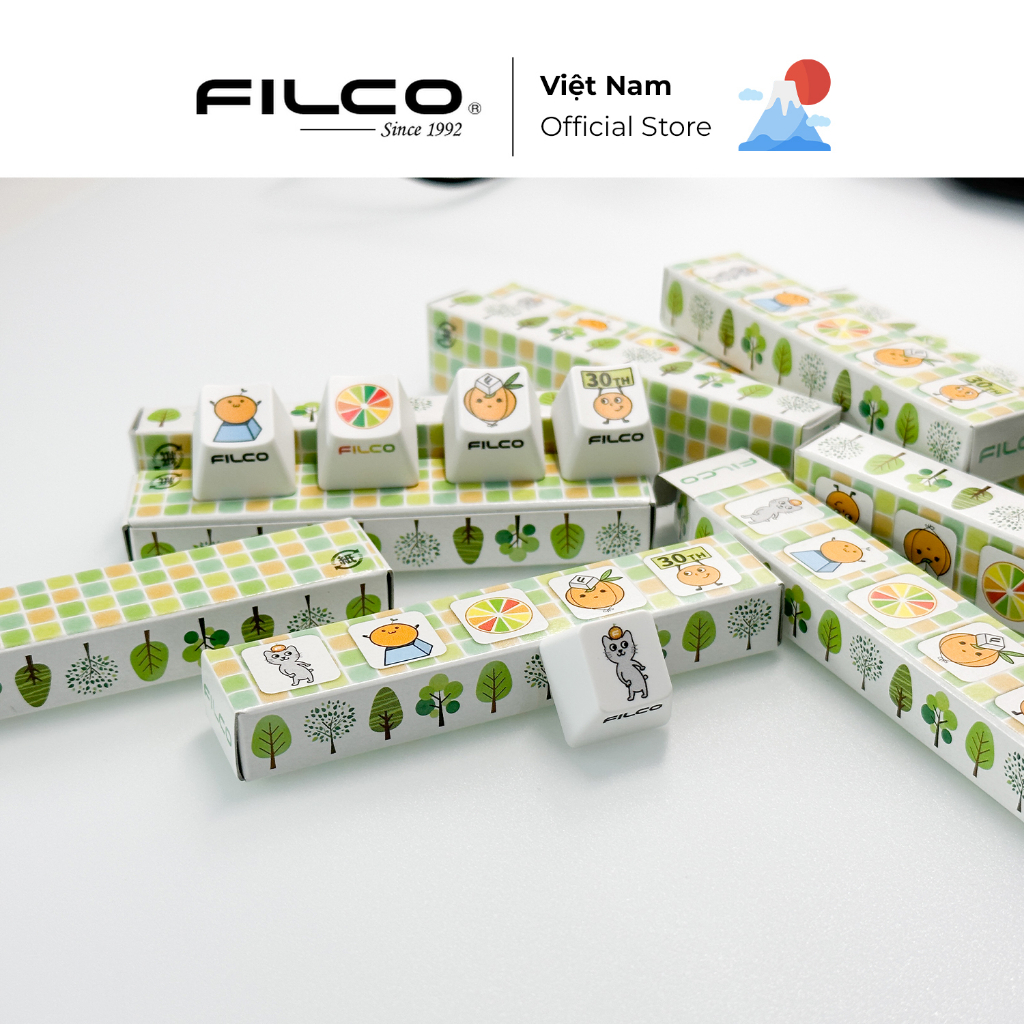 Bộ keycap Filco Neko Keyset-A made in Japan - Hàng Chính Hãng