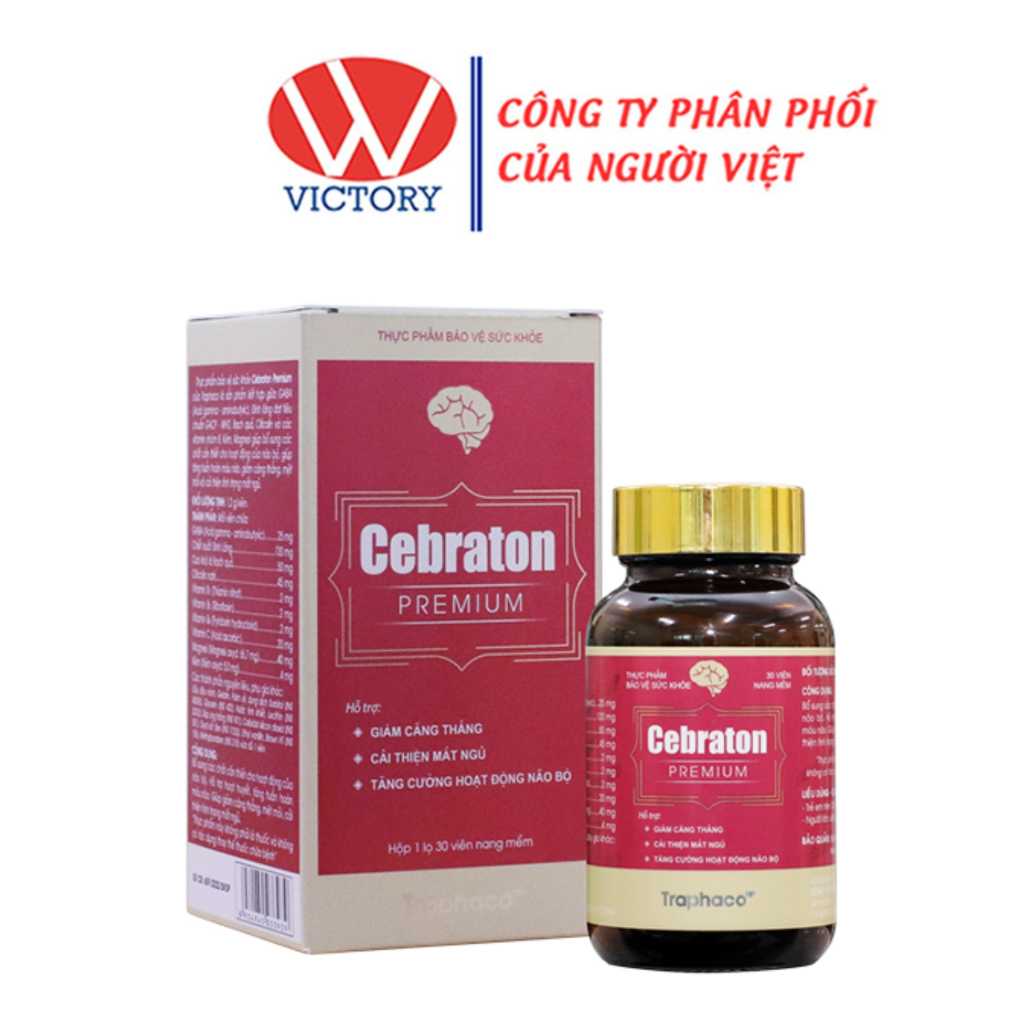 Cebraton Premium bổ sung dưỡng chất cho hoạt động của não bộ - 30 viên - VIC Pharmacy