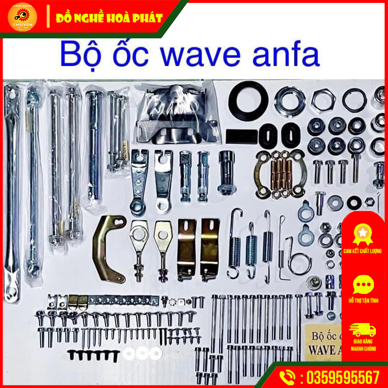 Bộ Ốc WAVE ALPHA CỰC ĐẸP FULL 98% Xi Mạ Nhật Bản