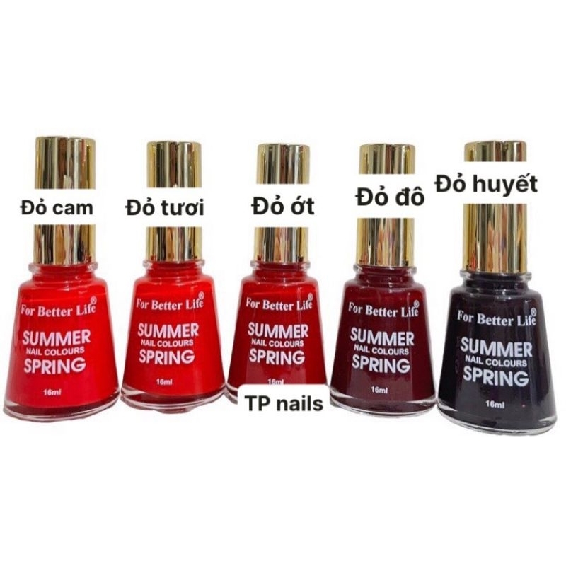 SƠN MÓNG TAY SUMMER TÔNG ĐỎ.16ML