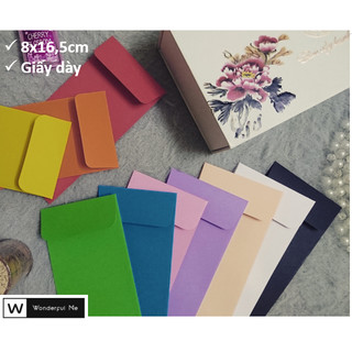 Set 10 Bao Lì Xì Trơn Giấy Dày Thích Hợp Vẽ Màu Nước