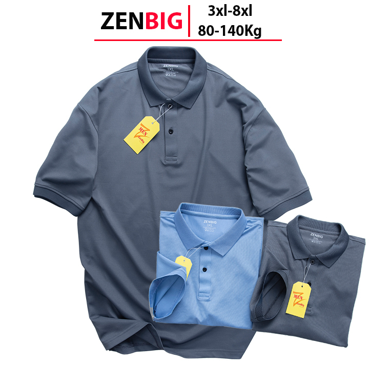 áo thun nam big size, size người châu âu người từ 70kg -140kg, hàng cho người mập người béo Zenbig