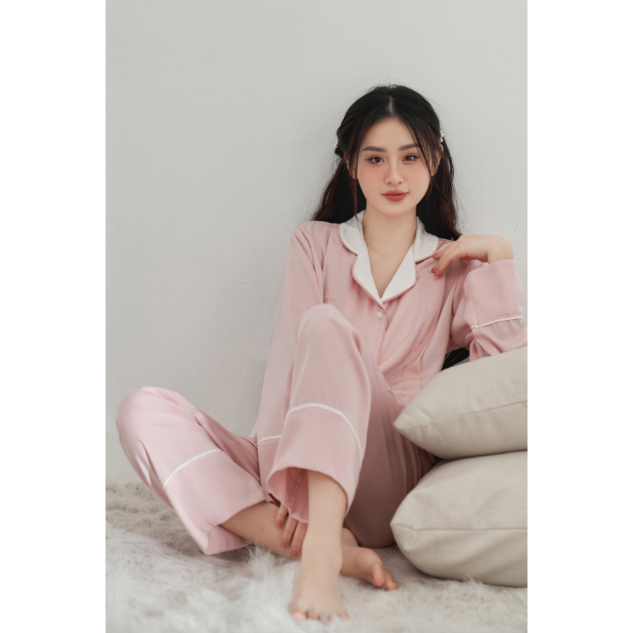 JENNIE - Set đồ ngủ cho mẹ bầu và sau sinh dài tay thương hiệu MEGAU