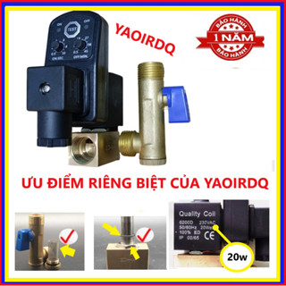 Van Xả Đáy máy nén khí YAOIRDQ - Van xả Nước Ngưng Tự Động Hẹn giờ Van điện từ