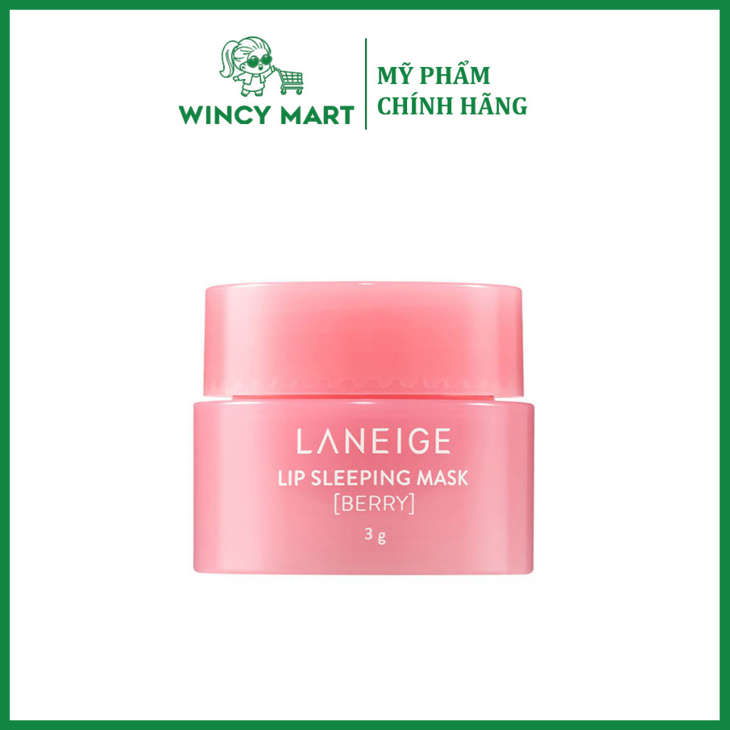 Mặt Nạ Ngủ Cho Môi Laneige 3 - 20g Lip Sleeping Mask, Mặt Nạ Ngủ Môi Laneige