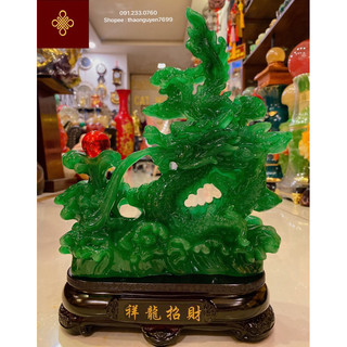 Tượng rồng phong thuỷ các màu (cao 22, dài 15, rộng 6)(cao16, dài 12,rộng 5)