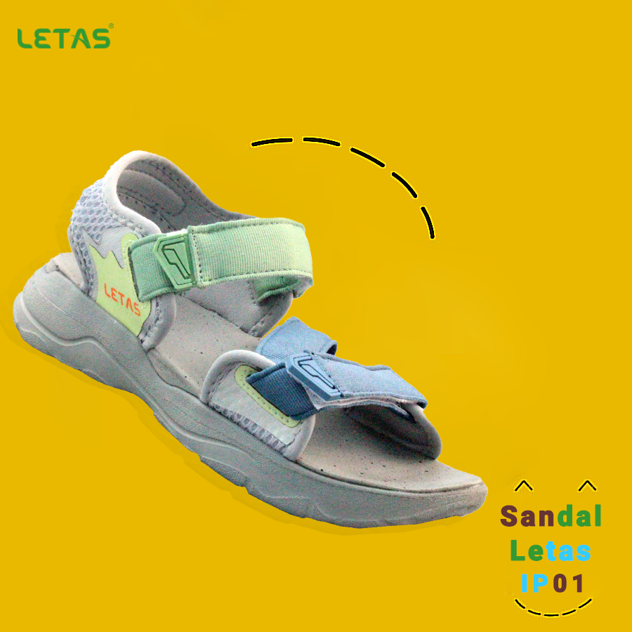 Sandal Unisex Xuất khẩu Letas IP01 Sand Jade green