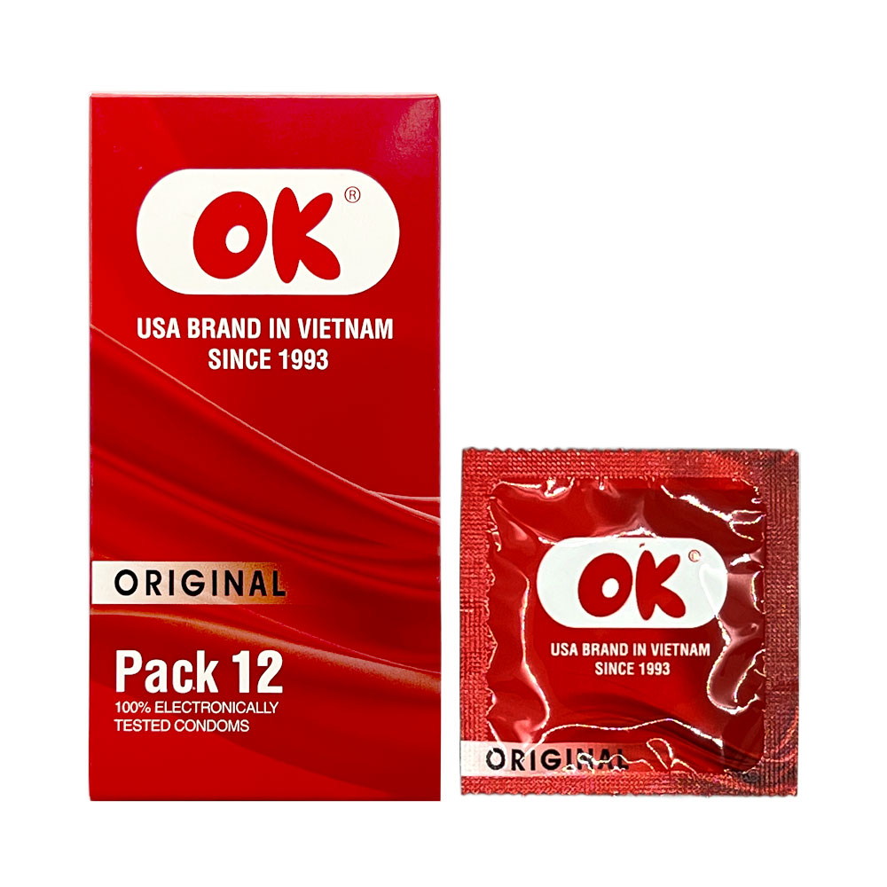 Bao cao su gia đình OK Original hộp 12 chiếc chính hãng giá siêu rẻ