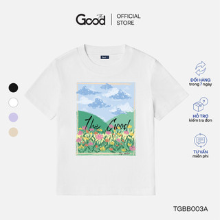 Áo Thun Baby Tee THE GOOD "Amazing Painting" Chất Cotton Co Giãn, Áo Phông Nữ Màu Basic Form Fit