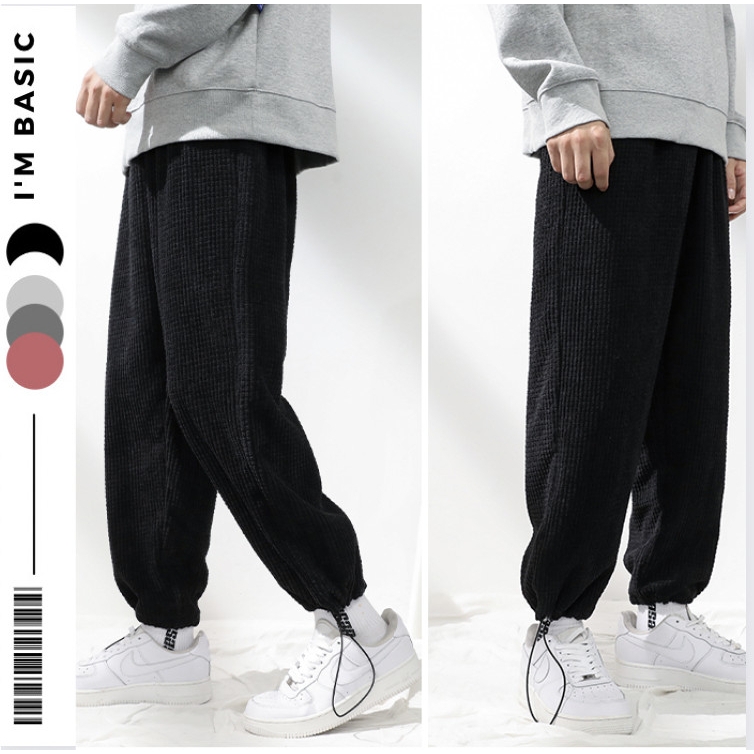 Quần Jogger Dây Rút Ống I'm Basic Quần Sweatpant Tổ Ong Cotton Phong Cách Ulzzang Cá Tính QJG03 | BigBuy360 - bigbuy360.vn