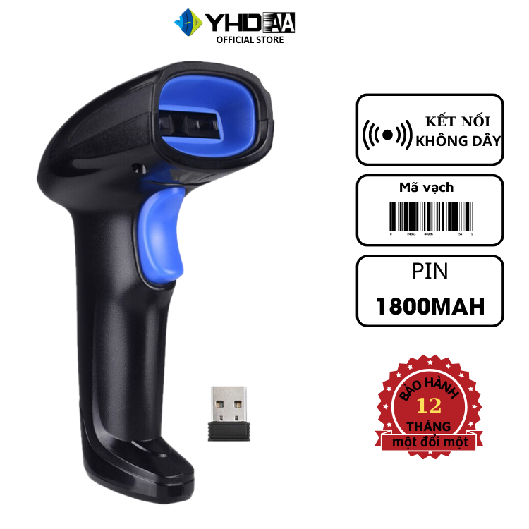 Máy bắn mã vạch không dây YHD 1100CW 1D