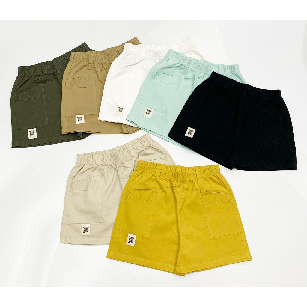 C74 - Quần Short Kaki Nữ Túi Trước Logo Seven Stars C74