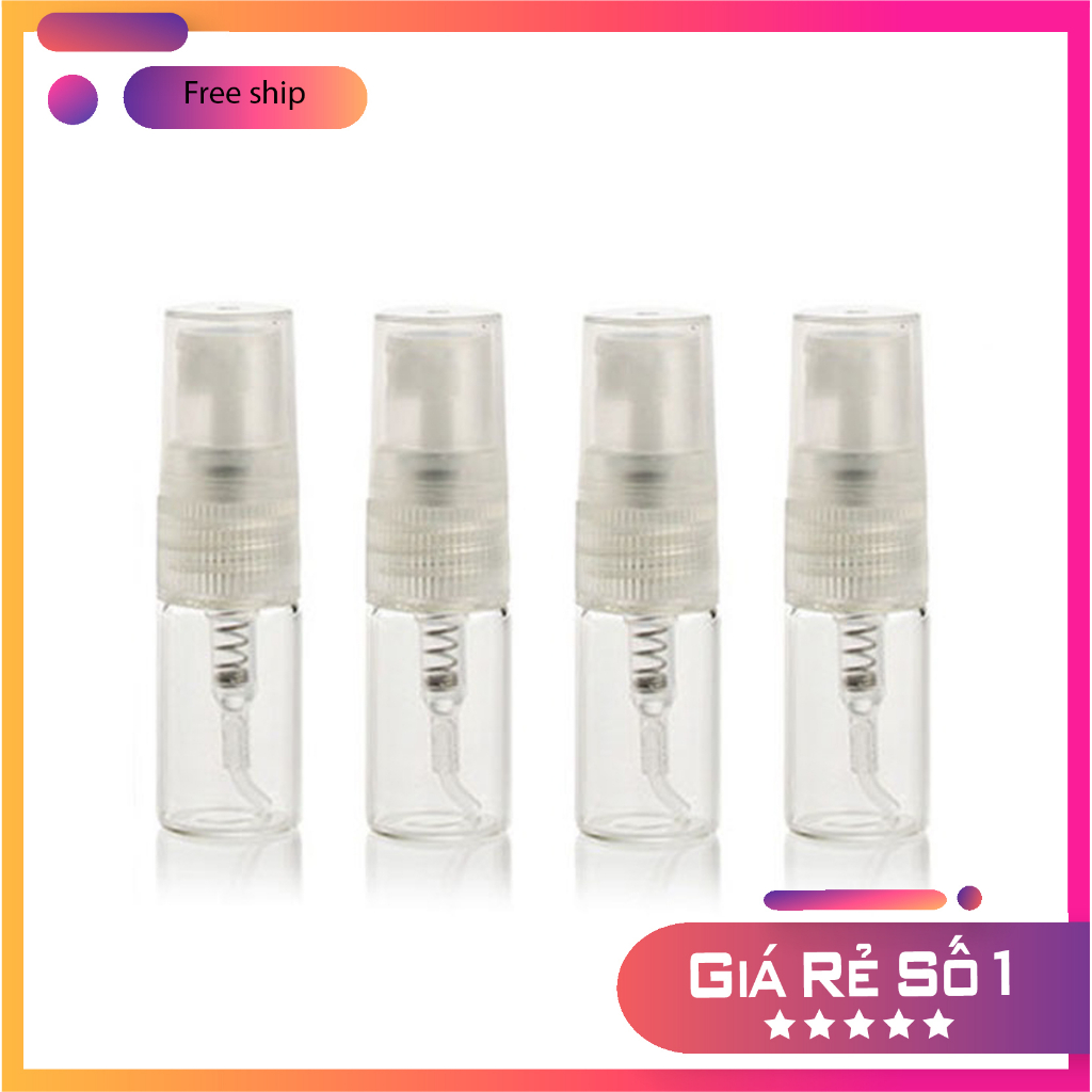 Chai chiết nước hoa thủy tinh 2ml mini