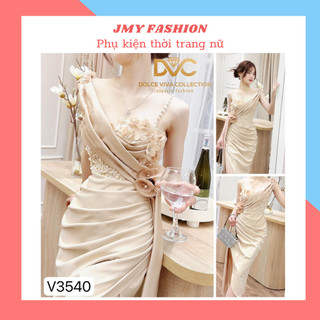V3540 Váy đầm body đính hoa ngọc dự tiệc váy body 2 dây sexy nữ tính