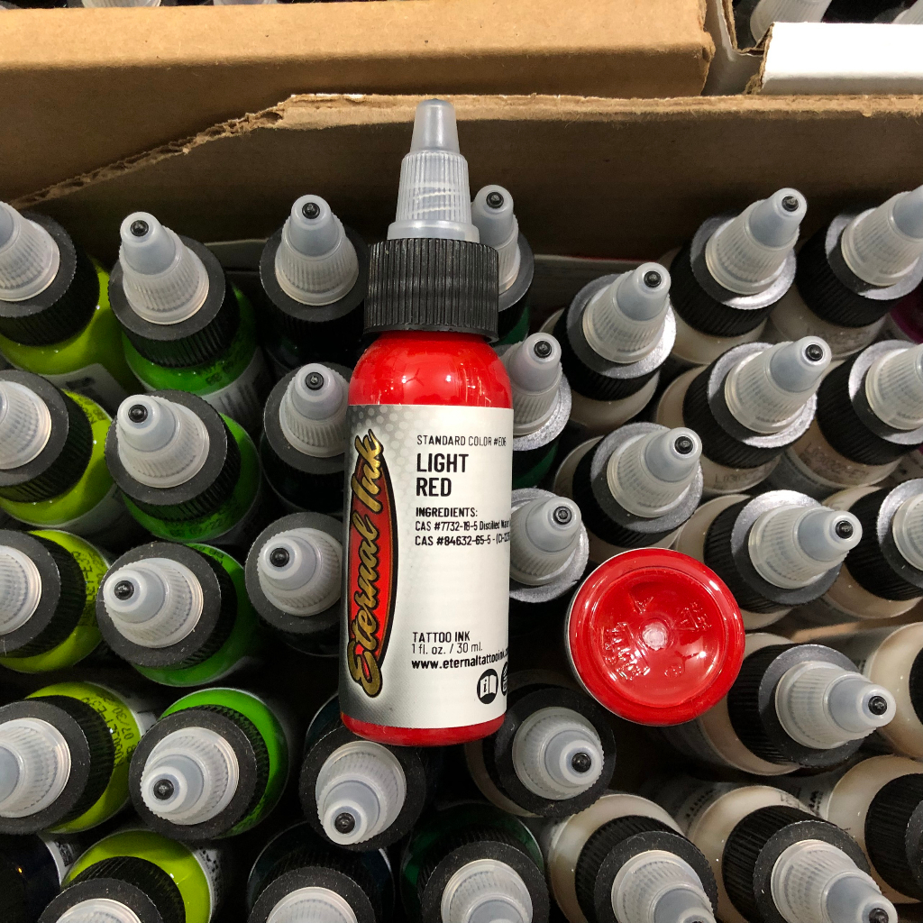 Mực Phun Xăm Tattoo Eternal Ink Light Red Chính Hãng