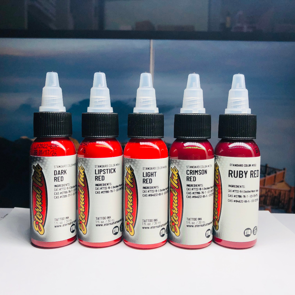 Mực Phun Xăm Tattoo Eternal Ink Light Red Chính Hãng