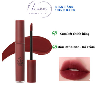 Son kem lì 3ce velvet lip tint 4g màu definition - đỏ trầm, son 3ce definition