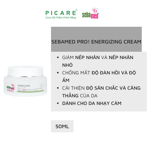 [ 08/26 ] Kem Dưỡng Giảm Nếp Nhăn & Chống Lão Hóa Sebamed Pro! Energizing Cream 50ml
