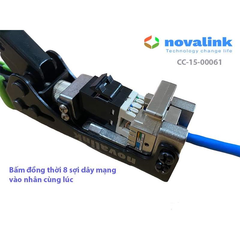 Kìm bấm nhân mạng 8 sợi Novalink - Đài Loan- Kìm bấm nhân Patch panel Commscope