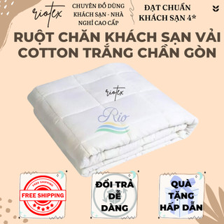 Ruột chăn mền cotton màu trắng cao cấp Riotex - KT: 1.6mx2m, 1.8mx2m, 2.2mx2m, 2.4mx2m