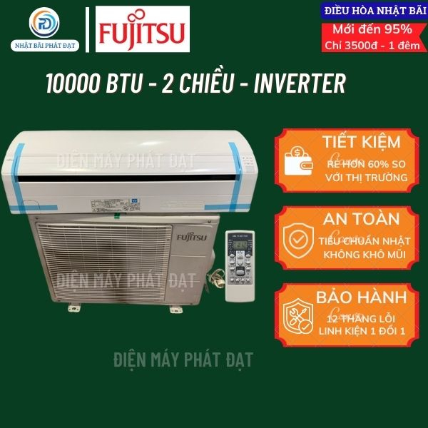 Điều hoà nội địa nhật ,điều hoà nhật bãi Fujitsu 10000btu 2 chiều inverter zin nguyên bản 100% chữa sửa chữa bảo hành 12