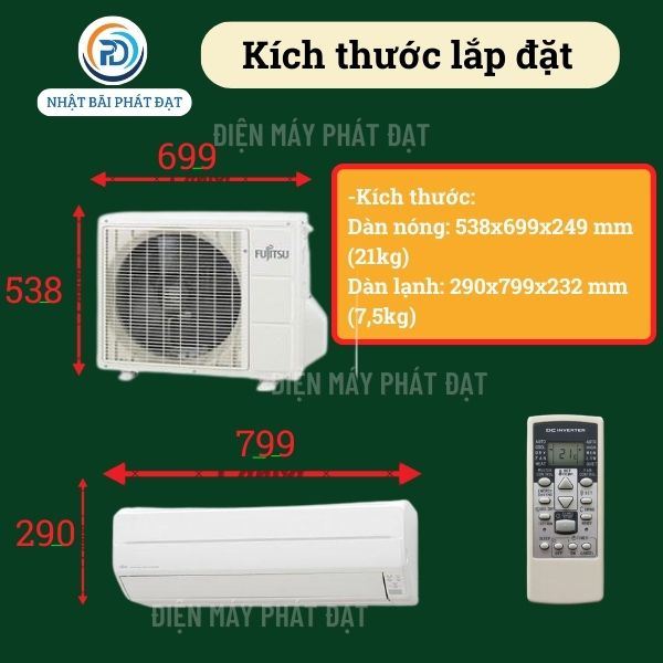 Điều hòa 18000btu bãi Nhật, hàng nội địa Nhật 2 chiều inverter sử dụng điện 200v máy zin nguyên bản bảo hành 12 tháng