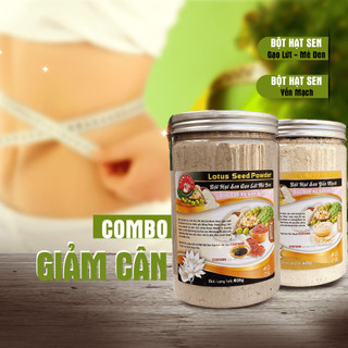 Combo ngũ cốc hạt sen hỗ trợ giảm cân - bột hạt sen dinh dưỡng senfarm