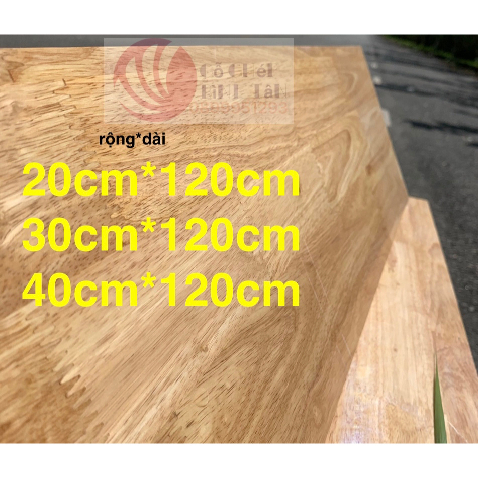 mặt bàn Gỗ cao sukt:R 40cm D120cm dày 12mm 18mm làm kệ, làm mặt bàn máy tính,...gỗ thịt 100%