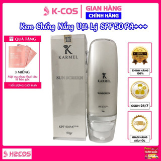 {FREESHIP TẶNG MẶT NẠ} Kem chống nắng vật lý nâng tone,chống thấm nước cho da dầu-da khô mỹ phẩm chính hãng Karmel