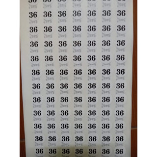 [Deal.2k]Tem dán size quần áo/ tem dán size tròn (1 Tờ /140 tem)