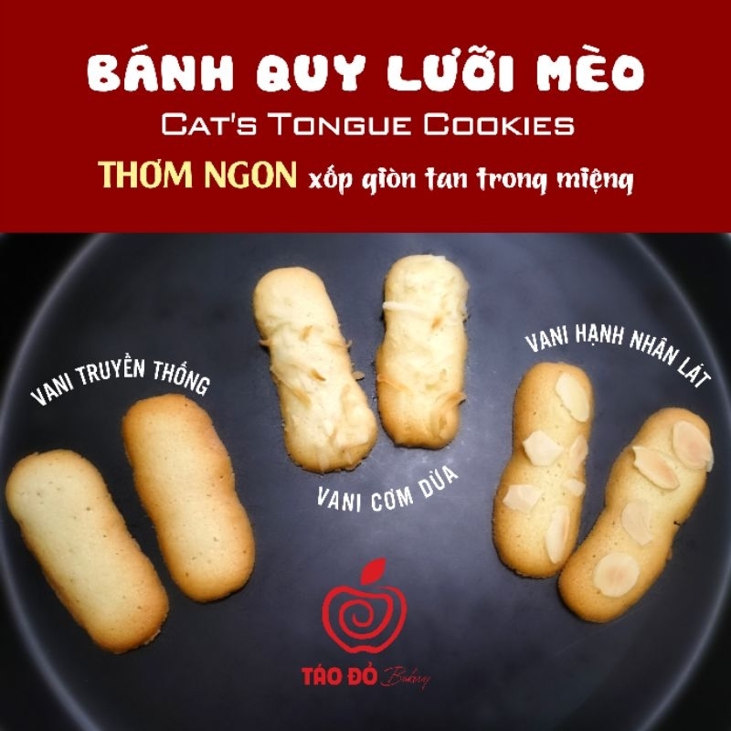Bánh Quy Lưỡi Mèo - Hộp 400g & Hộp 200g