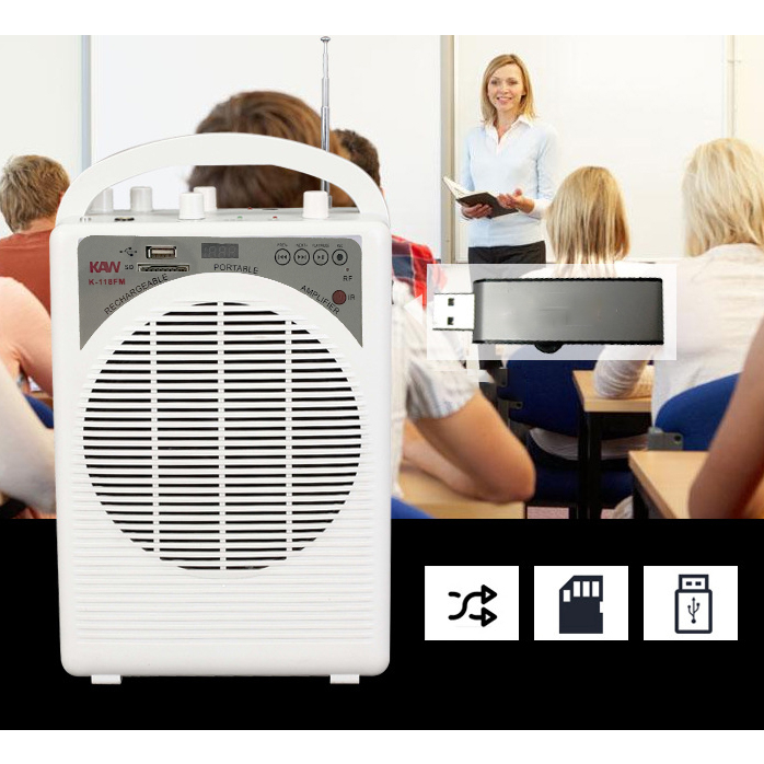 Loa Trợ Giảng Cho Giáo Viên, Loa Trợ Giảng Không Dây KAW 118FM/ K117 UHF Chính Hãng, Bluetooth 5.0- Bảo Hành Toàn Quốc.