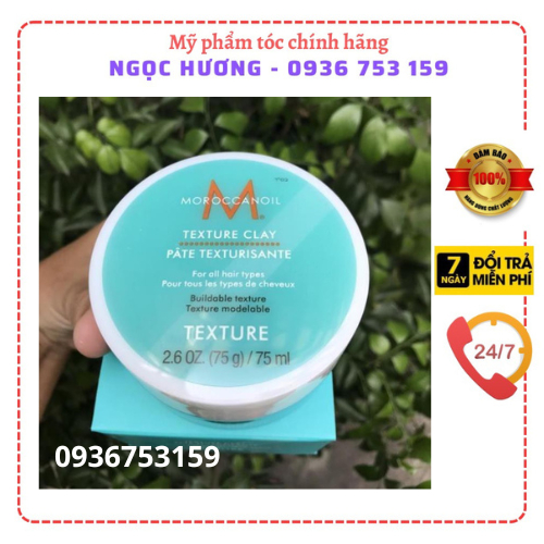 Sáp chuyên tạo kiểu Moroccanoil Texture Clay 75ml