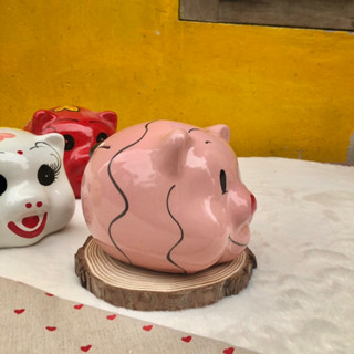  Heo đất Tiết kiệm Lỗ Tròn size BÉ  Lợn đất mẫu đầu tròn nhiều cỡ và hoa văn khác nhau 